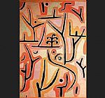 Paul Klee Canvas Paintings - Park bei Luzern